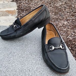 Men's Alden Cape Cod Collection Black Leather Loafers Horse Bit Detail 9.5 D